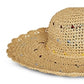 Chapéu de sol feminino BCBGMAXAZRIA com borda recortada, marrom, tamanho regular