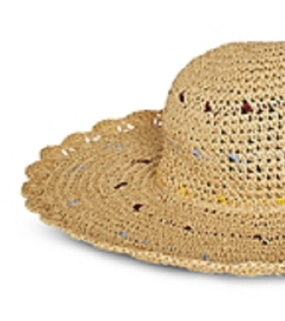 Chapéu de sol feminino BCBGMAXAZRIA com borda recortada, marrom, tamanho regular