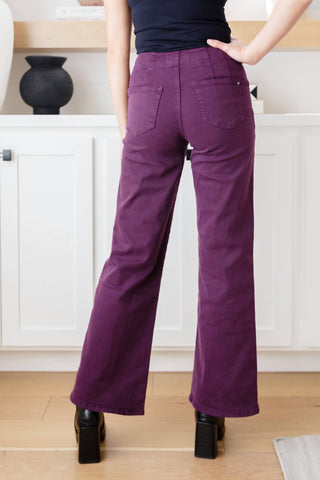 Mica Denim - Petunia High Rise Wide Leg Jeans