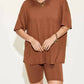 Basic Bae - V-neck T-shirt & Shorts Set