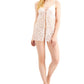 Camisola Babydoll Feminina Linea Donatella com Renda Elástica Rosa Tamanho P