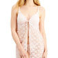 Camisola Babydoll Feminina Linea Donatella com Renda Elástica Rosa Tamanho P