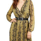 Vestido longo feminino Guss Maya amarelo tamanho grande