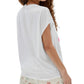 Camiseta feminina GUESS J Balvin Cotton Amour Graphic, branca, tamanho grande