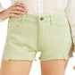 Shorts bordados femininos GUESS 1981, verde, tamanho 29