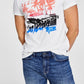 Camiseta gráfica Cruisin masculina GUESS, branca, tamanho XX-G
