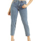 Calça jeans feminina GUESS de cintura alta, azul, tamanho 28x27