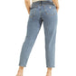 Calça jeans feminina GUESS de cintura alta, azul, tamanho 28x27