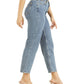 Calça jeans feminina GUESS de cintura alta, azul, tamanho 28x27