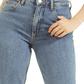 Calça jeans feminina GUESS de cintura alta, azul, tamanho 28x27