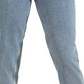 Calça jeans feminina GUESS de cintura alta, azul, tamanho 28x27