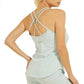 GUESS Avril Tank Top Feminino Azul Tamanho Médio