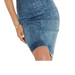 Vestido jeans feminino Christie Halter da Guss, azul, tamanho XS