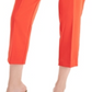 Calça curta com cinto e estampa Hope Cotton da GUESS para mulheres, vermelha, tamanho pequeno