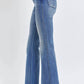 Judy Blue - Tummy Control Contrast Wash Flare Jeans