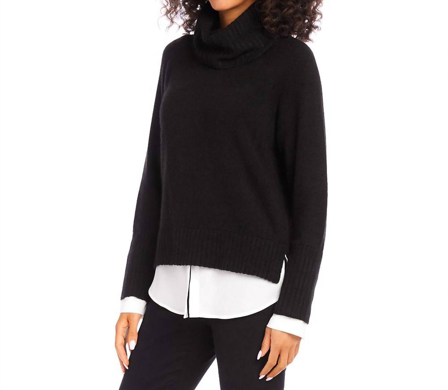Karen Kane - Layered Turtleneck Sweater