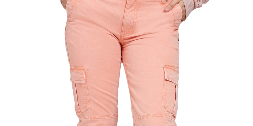 Calça cargo feminina GUESS rosa tamanho pequeno