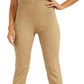 Leggings femininas GUESS Maya de camurça sintética marrom tamanho pequeno