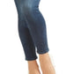 Calça jeans skinny feminina GUESS Conny Button Fly azul tamanho 28