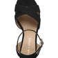 Sandálias sociais femininas Lillah Sun + Stone, pretas, tamanho 8,5 M