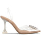 INC International Concepts Scienna Vinyl Slingback Scarpin Feminino Branco Tamanho 8,5 M