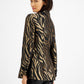 Blazer feminino metálico jacquard da INC International Concepts, preto, tamanho pequeno