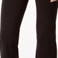 Calça feminina ID Ideology Essentials Flex Stretch Bootcut Yoga, comprimento total, preta, tamanho médio
