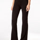 Calça feminina ID Ideology Essentials Flex Stretch Bootcut Yoga, comprimento total, preta, tamanho médio