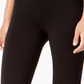 Calça feminina ID Ideology Essentials Flex Stretch Bootcut Yoga, comprimento total, preta, tamanho médio