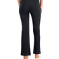 Leggings femininas estilo bootcut para ioga, pretas, tamanho pequeno e grande