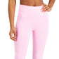 ID Ideology Leggings femininas de compressão, cintura alta, bolso lateral, comprimento 7/8, rosa, tamanho pequeno