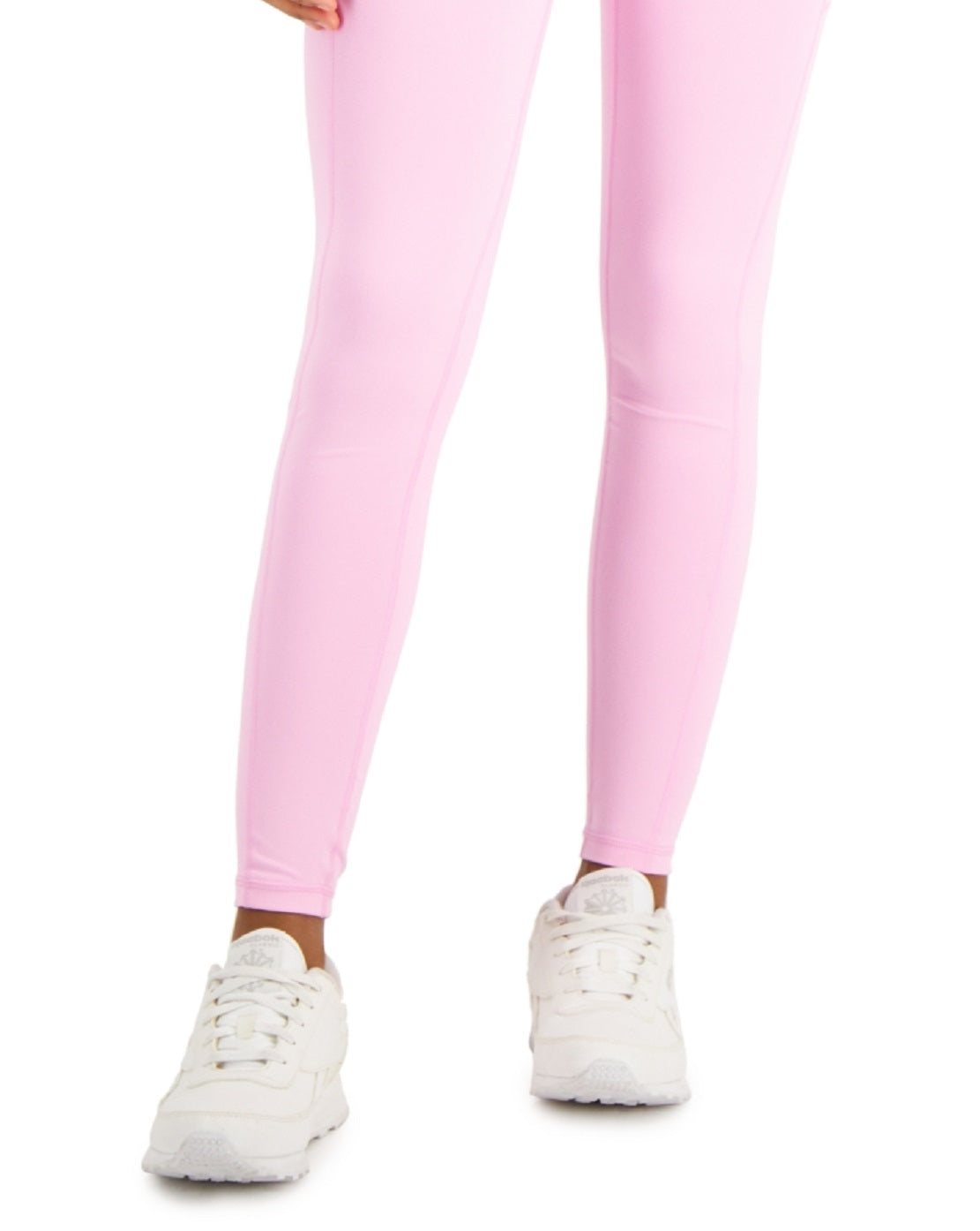 ID Ideology Leggings femininas de compressão, cintura alta, bolso lateral, comprimento 7/8, rosa, tamanho pequeno
