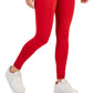 ID Ideology Leggings femininas de compressão, cintura alta, bolso lateral, comprimento 7/8, vermelho, tamanho grande