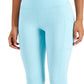 ID Ideology Leggings femininas de compressão, cintura alta, bolso lateral, comprimento 7/8, azul, tamanho grande