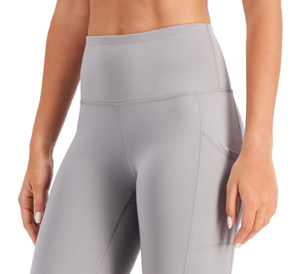 ID Ideology Shorts de ciclismo de compressão feminino de cintura alta 10 cinza tamanho XX-G