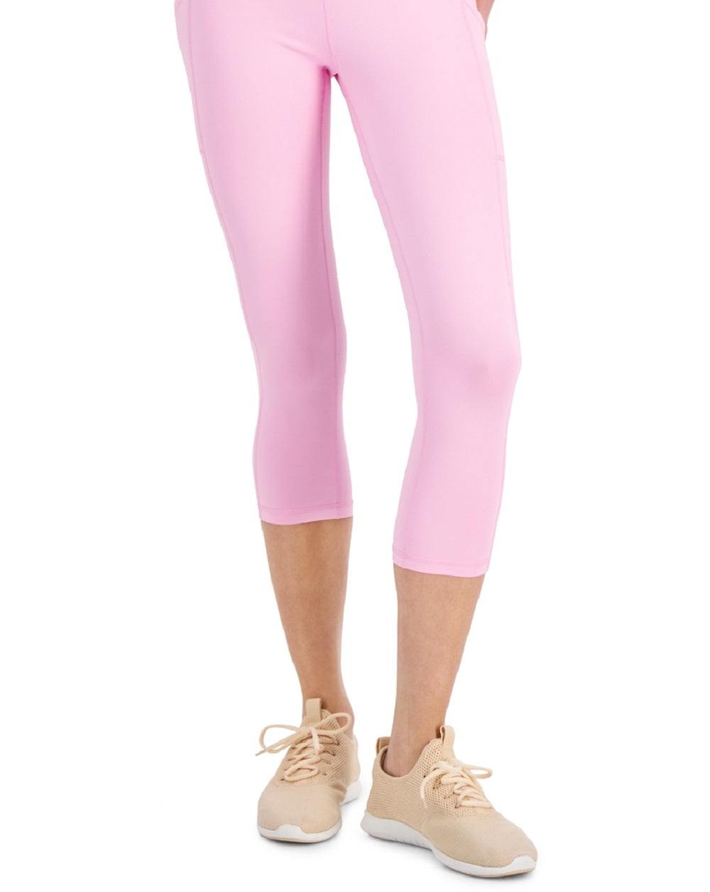 ID Ideology Leggings femininas de compressão com cintura alta e bolso lateral, rosa, tamanho extragrande
