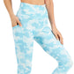 ID Ideology Leggings de compressão femininas Active 7/8 no tornozelo, azul, tamanho médio