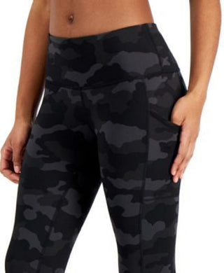 ID Ideology Leggings de compressão ativas femininas 7/8 pretas