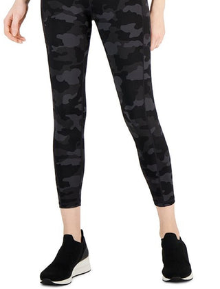 ID Ideology Leggings de compressão ativas femininas 7/8, pretas, tamanho grande