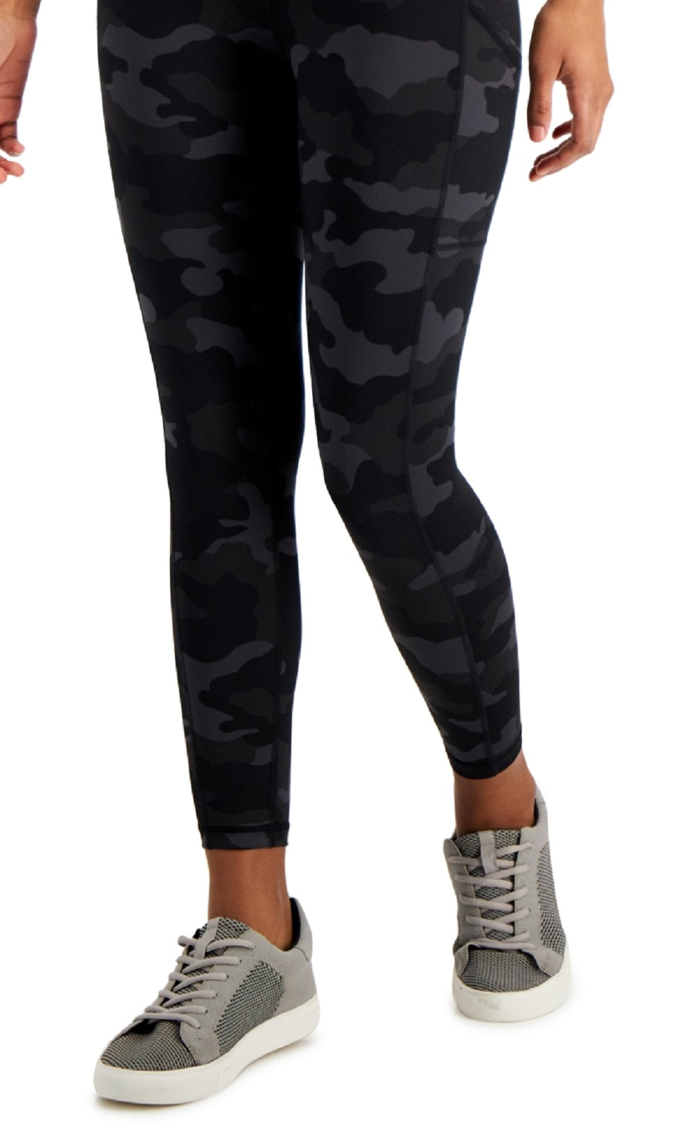 ID Ideology Leggings de compressão ativas femininas 7/8 pretas