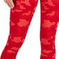 Calça Capri Feminina de Compressão com Estampa Camuflada ID Ideology Vermelha Tamanho Médio