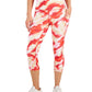 ID Ideology Leggings femininas de compressão com bolso lateral, vermelhas