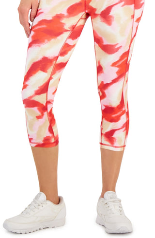 ID Ideology Leggings femininas de compressão com bolso lateral, vermelhas