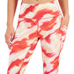 ID Ideology Leggings femininas de compressão com bolso lateral, vermelhas
