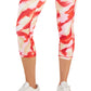 ID Ideology Leggings femininas de compressão com bolso lateral, vermelhas