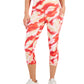 ID Ideology Leggings femininas de compressão com bolso lateral, vermelhas