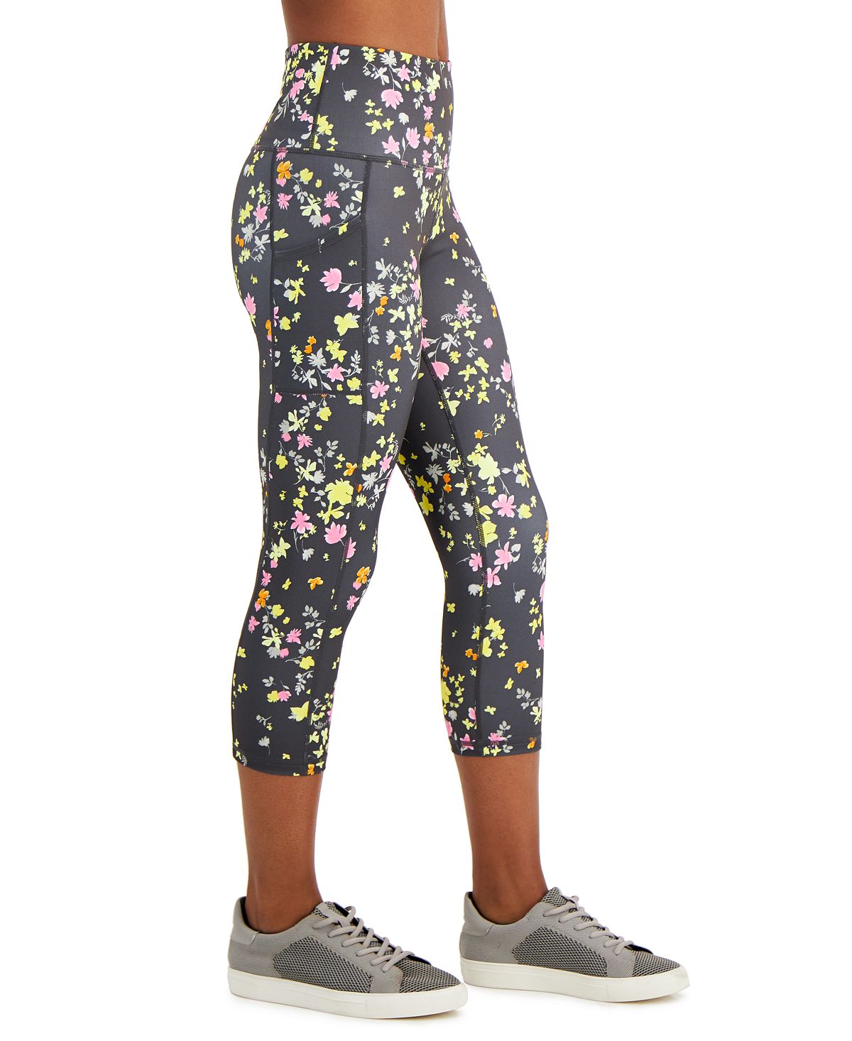 ID Ideology Leggings Cropped Ativas de Compressão Feminina Cinza Tamanho P