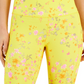 ID Ideology Leggings Cropped Ativas de Compressão Femininas Amarelas Tamanho P