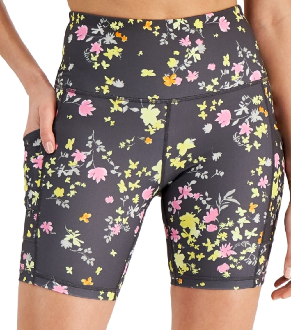 ID Ideology Shorts Biker Estampado Feminino Cinza