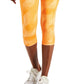 ID Ideology Leggings femininas de compressão com bolso lateral, laranja, tamanho X-S